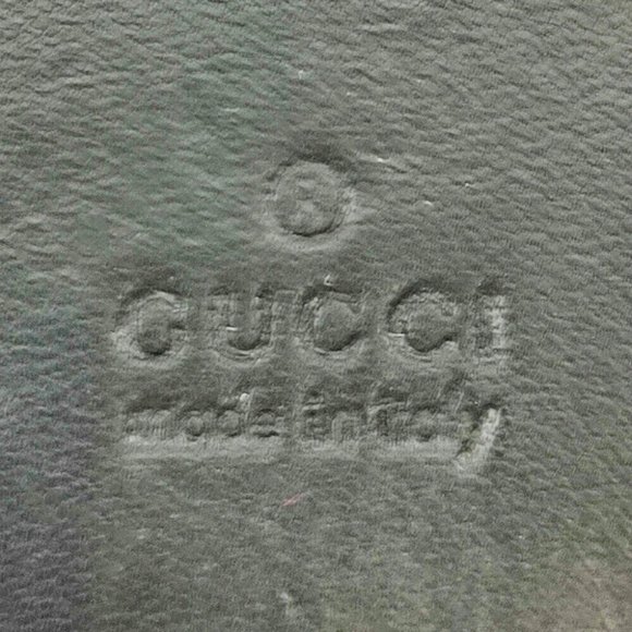 GUCCI Key Case Logo Plate Leather Authentic USED - Picture 4 of 10